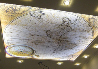 Бесшовные натяжные потолки