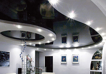 Многоуровневые натяжные потолки
